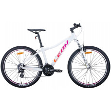 Велосипед 26" Leon HT-LADY 2020 (бело-малиновый с оранжевым) 