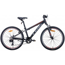 Велосипед 24" Leon JUNIOR AM 2020 (черно-оранжевый с серым (м)) 
