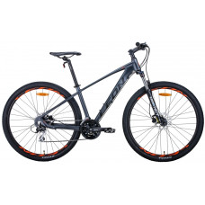 Велосипед 29" Leon TN-80 2020 (графитовый с черным и оранжевым (м)) 