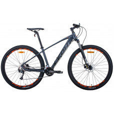 Велосипед 29" Leon TN-70 2020 (графитовый с черным и оранжевым (м)) 